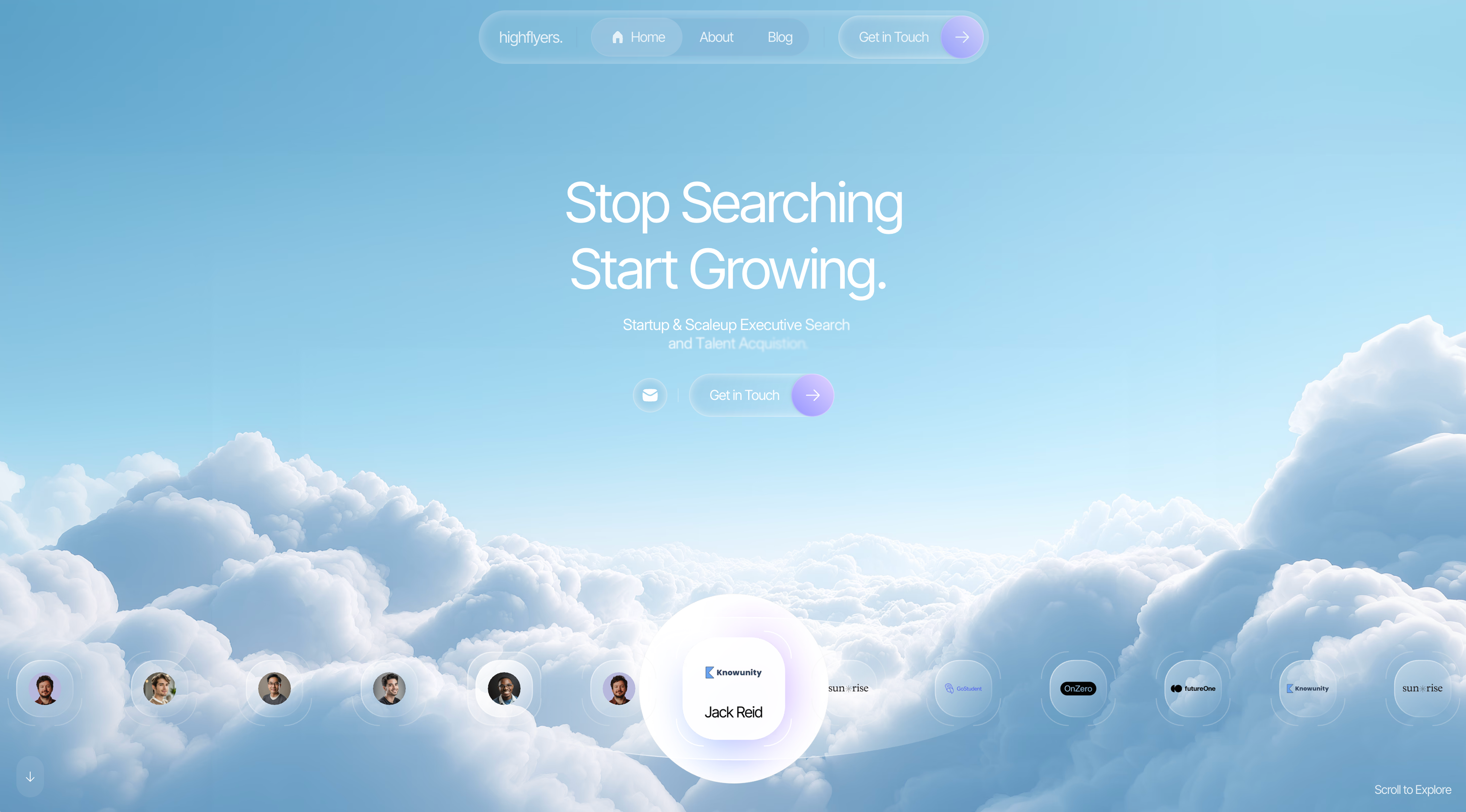Highflyers platform interface